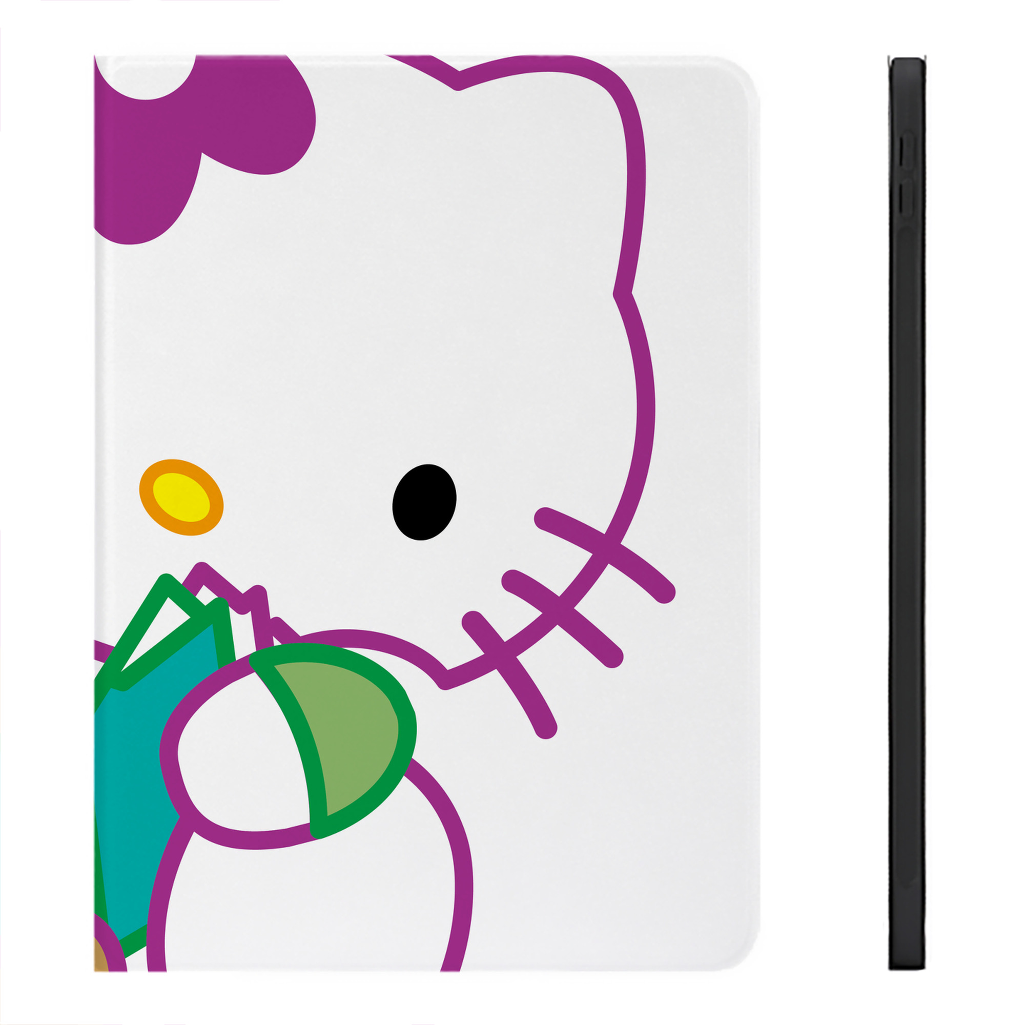 （画像用） Hello Kitty ハローキティ IPadケース ペンホルダー付き ブックスタイルデザイン